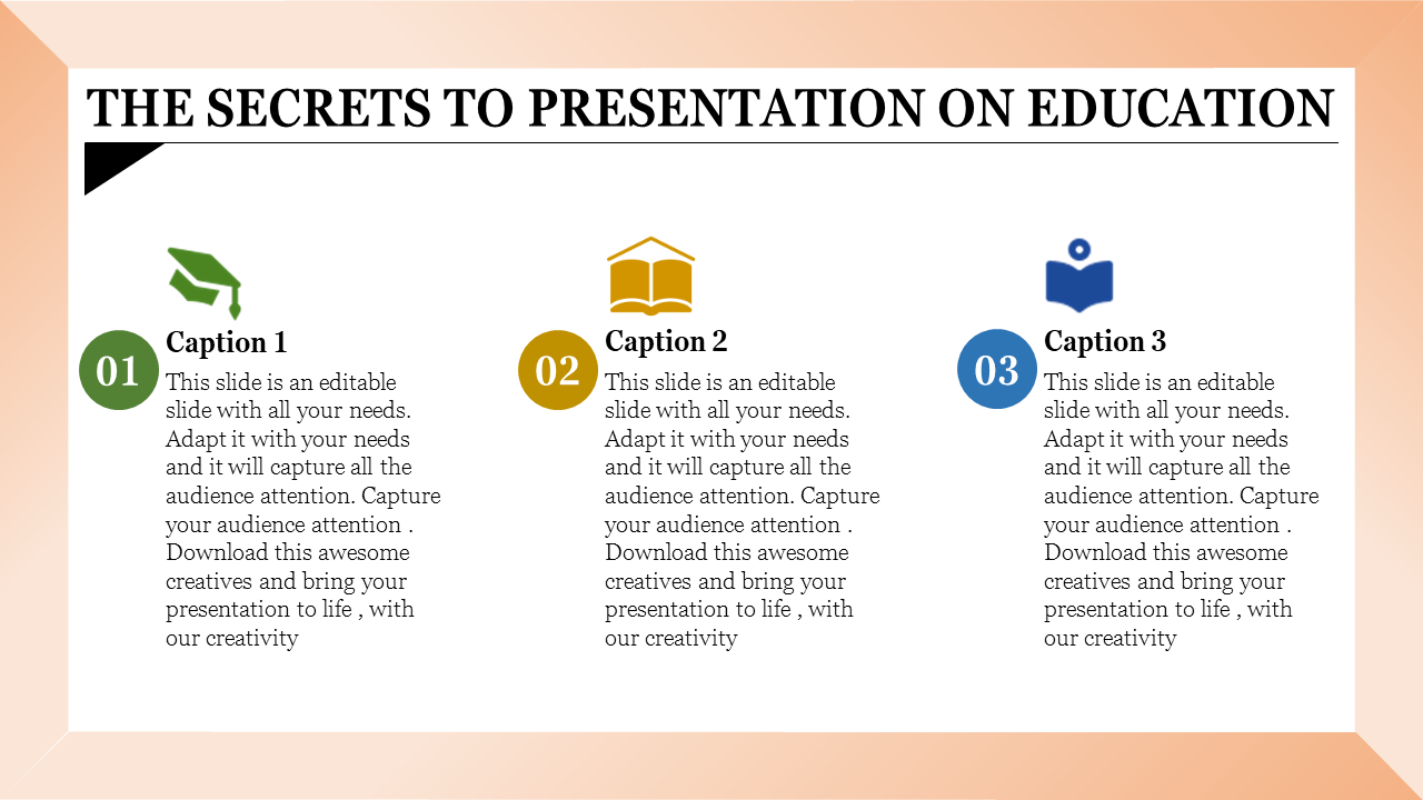 a presentation about education